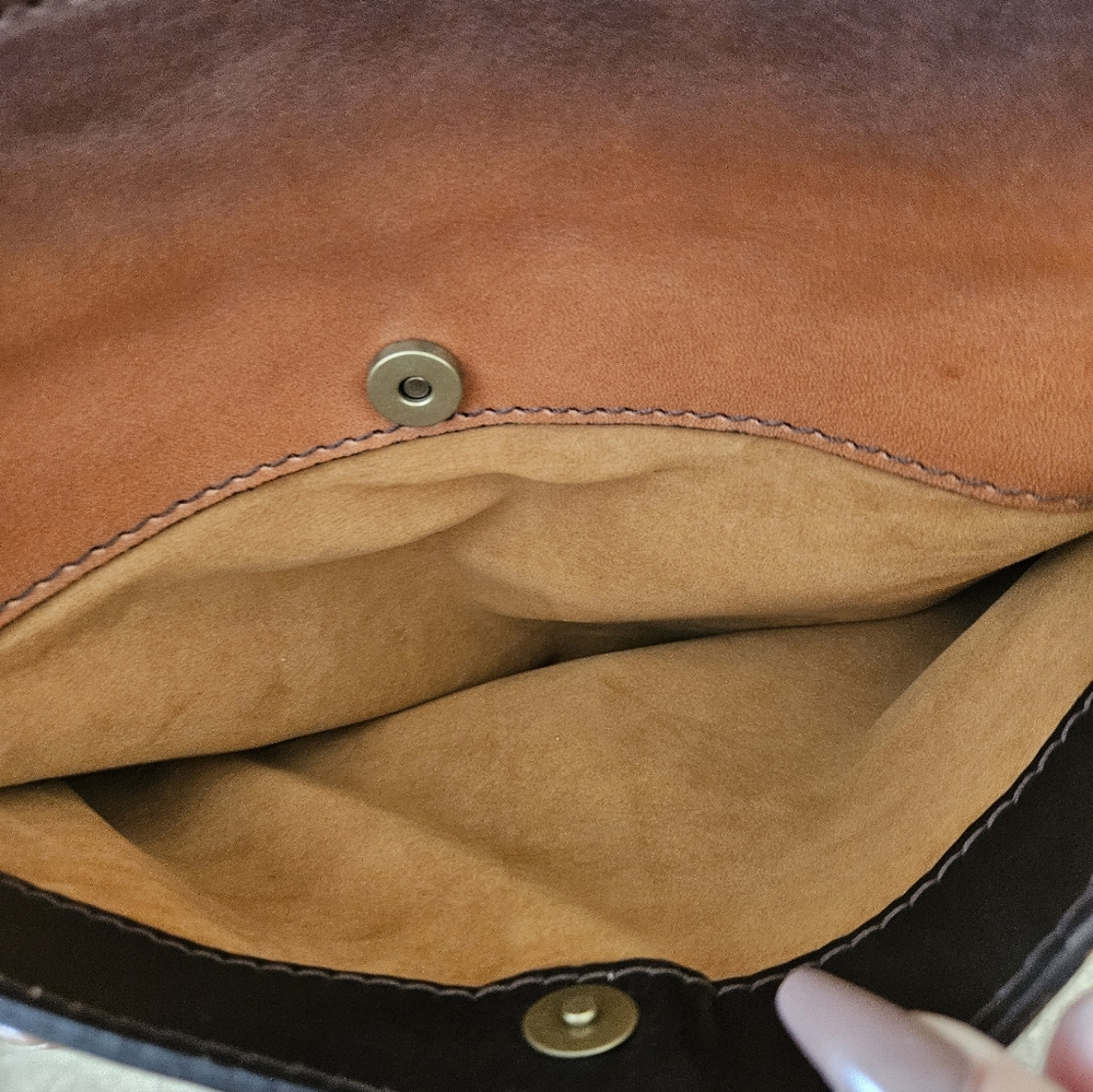 Patricia Nash Brown Leather Crossbody Bag - Picture 10 of 11